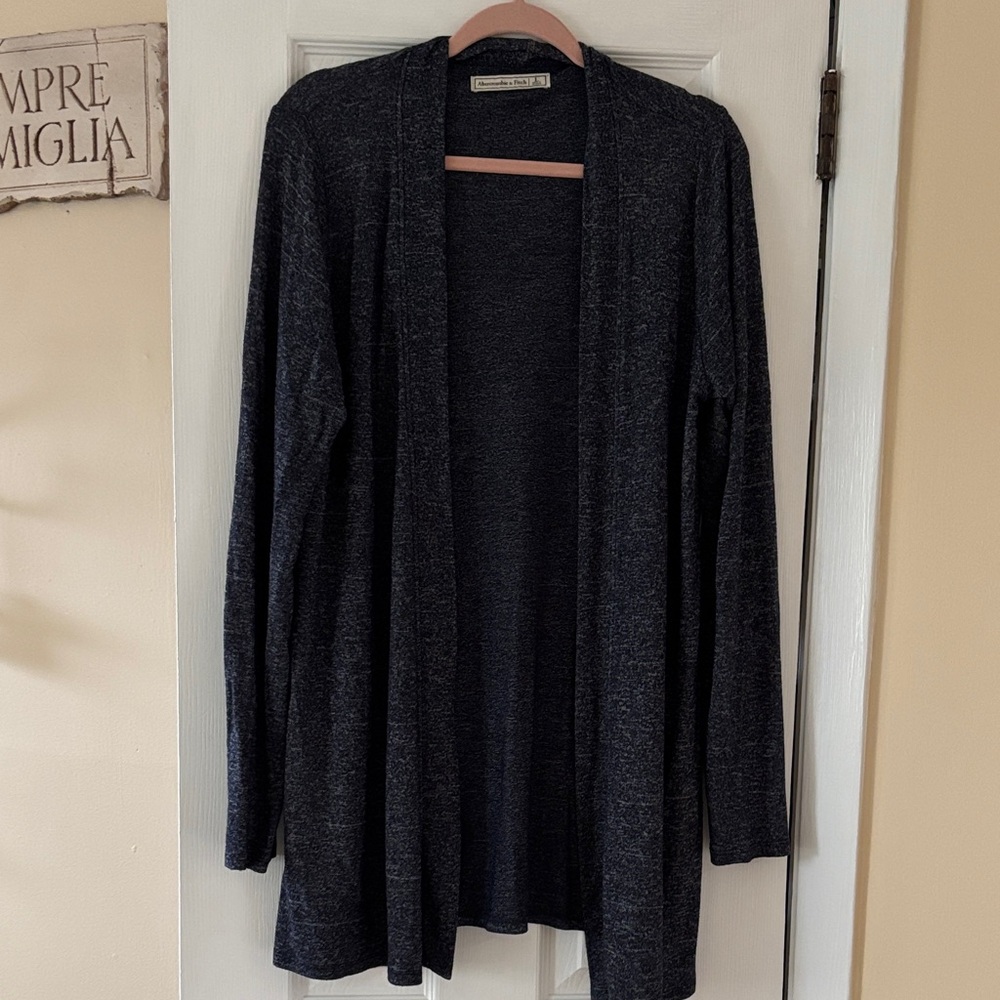 Abercrombie & Fitch Navy Open Front Cardigan